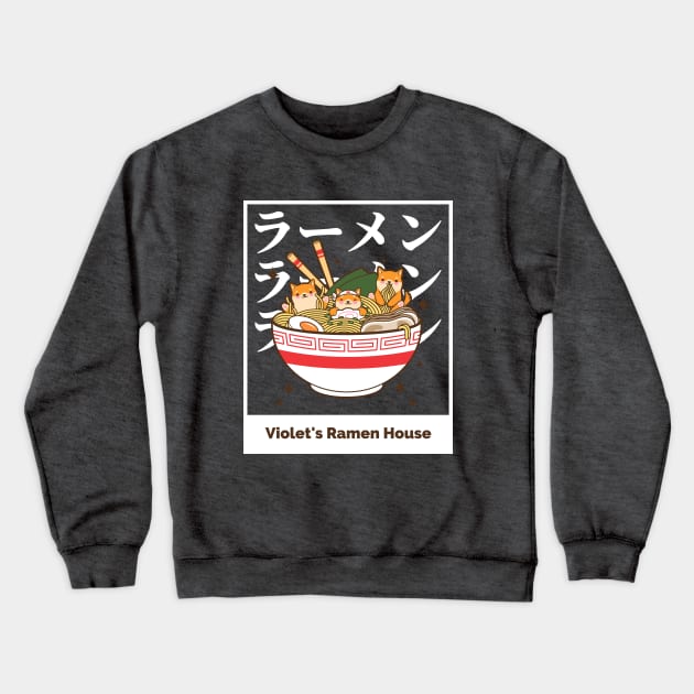 Violet's Ramen Shop Crewneck Sweatshirt by Space Cadet Tees